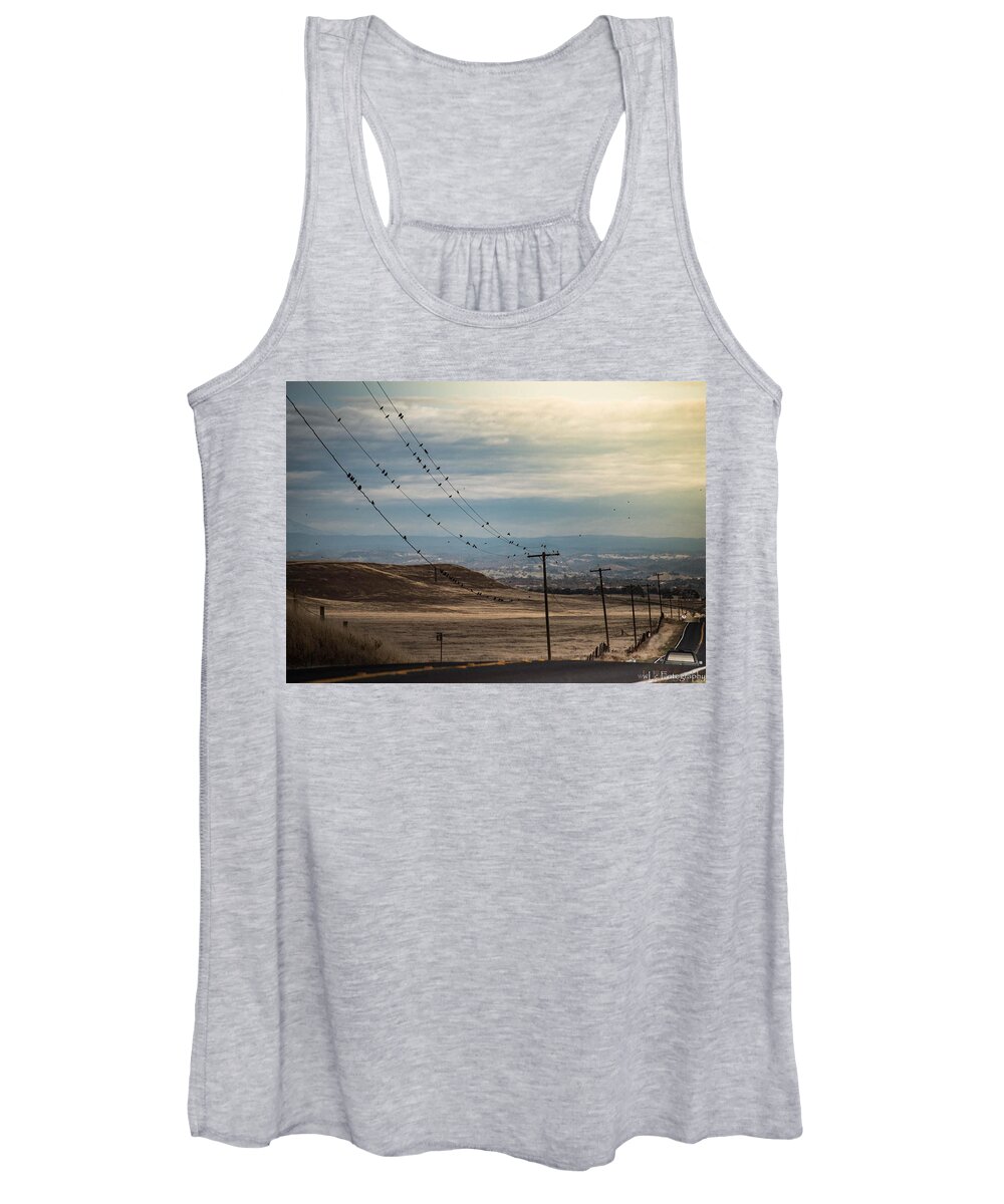 Twin Cities Road Women's Tank Top featuring the photograph Country Road by Wendy Carrington