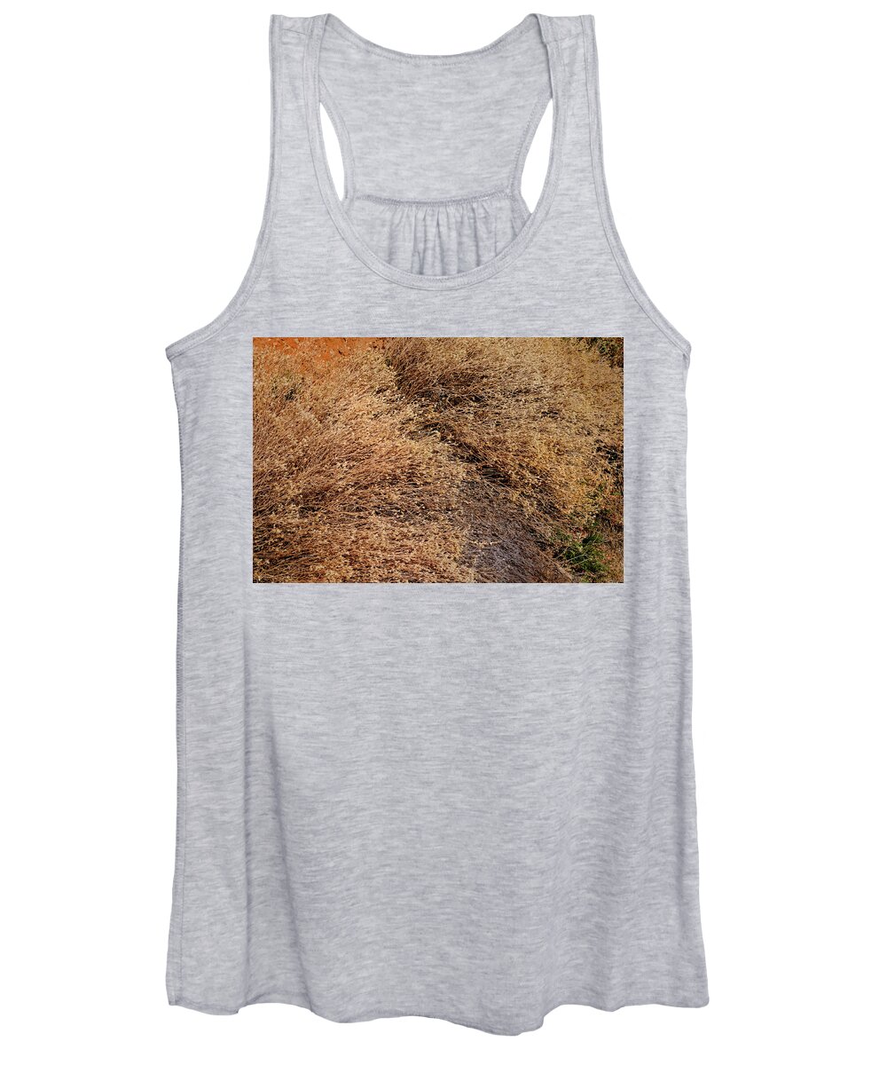 Landscape Women's Tank Top featuring the photograph Coyote Brush by Ron Cline
