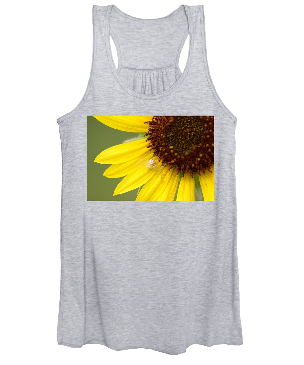 James Smullins Women's Tank Top featuring the photograph Crab spder by James Smullins