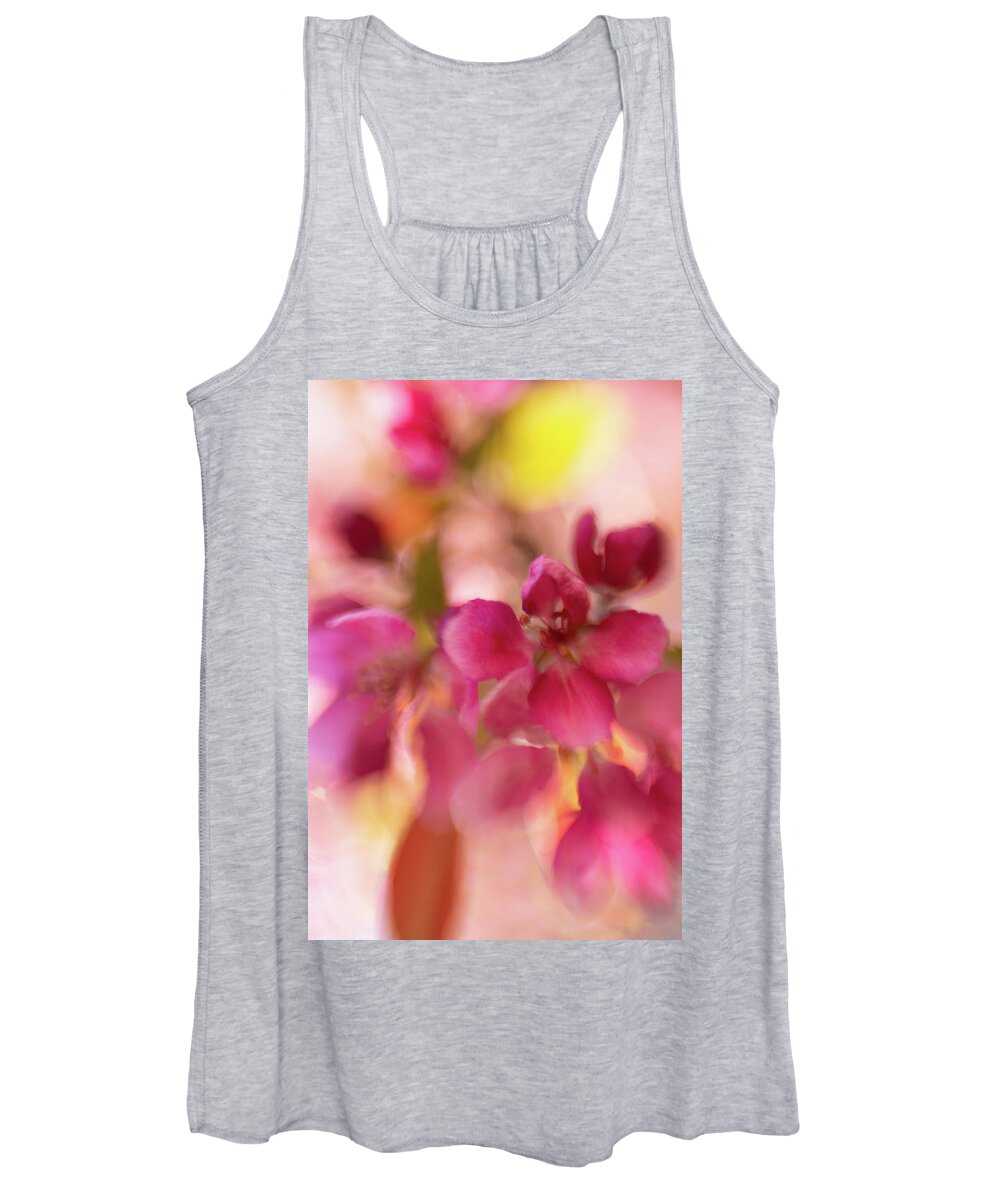 Flower Women's Tank Top featuring the photograph Crabapple Pink by Pamela Taylor