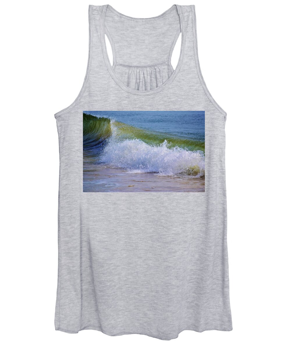 Waves Women's Tank Top featuring the photograph Crash by Nicole Lloyd