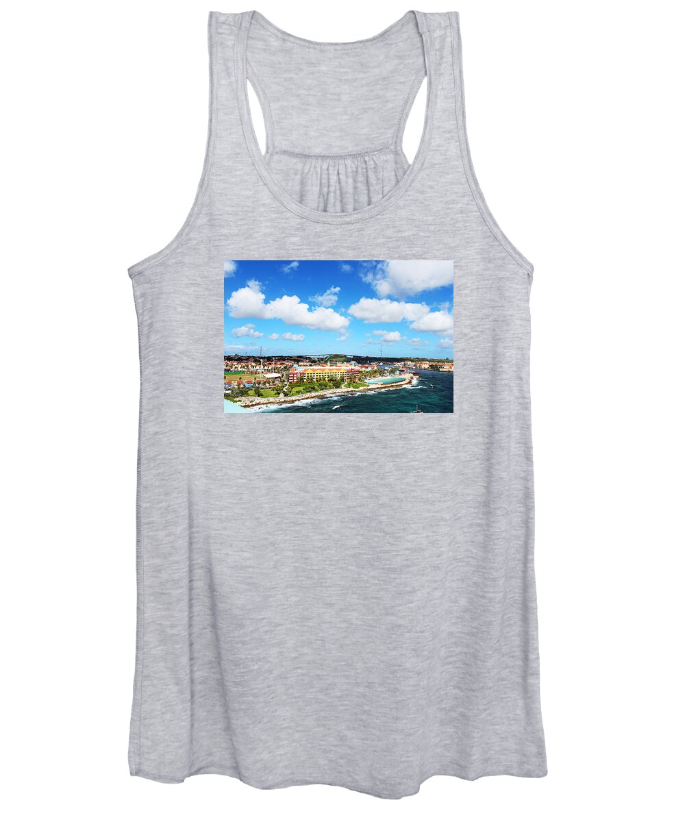 Sea Women's Tank Top featuring the photograph Curazao by Infinite Pixels