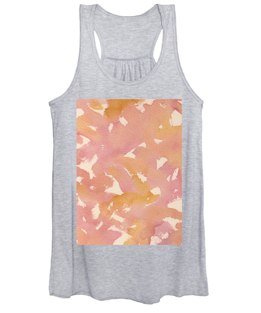 Watercolor Women's Tank Top featuring the painting Curious Thoughts by Marcy Brennan