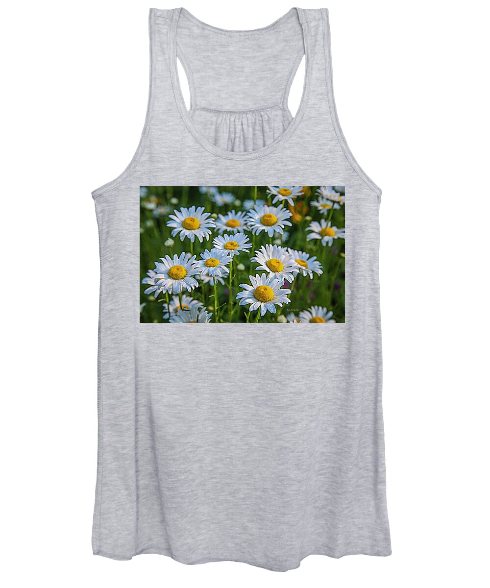 Daisy Women's Tank Top featuring the photograph Daisy Dew by Dale R Carlson