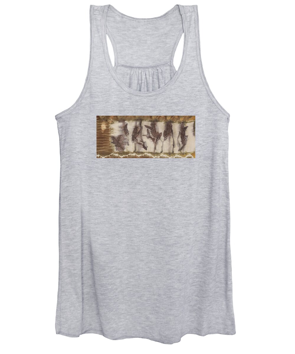 Eucalyptus Women's Tank Top featuring the tapestry - textile Dance Of The Eucalyptus Leaves by Carolyn Doe