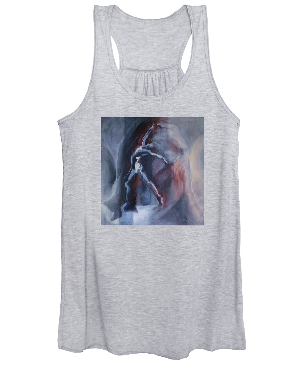 Dancer Women's Tank Top featuring the painting Dancing Figure by Denise F Fulmer