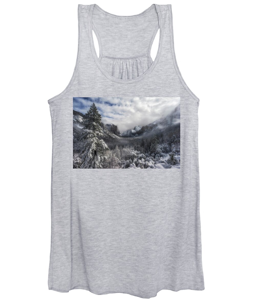 Winter Women's Tank Top featuring the photograph Dappled Light by Nicki Frates