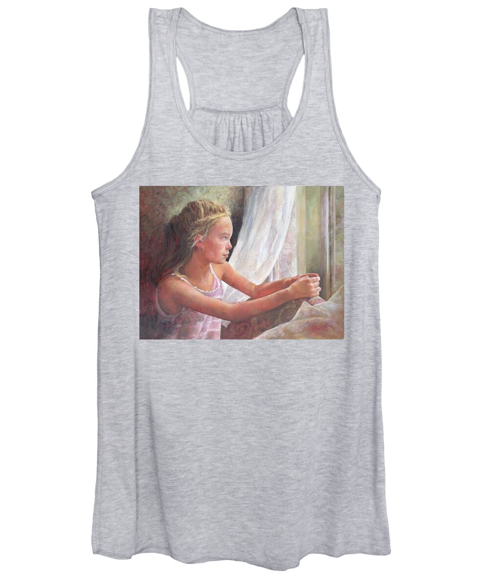 Figure Women's Tank Top featuring the painting Day Dreams by Susan Hensel
