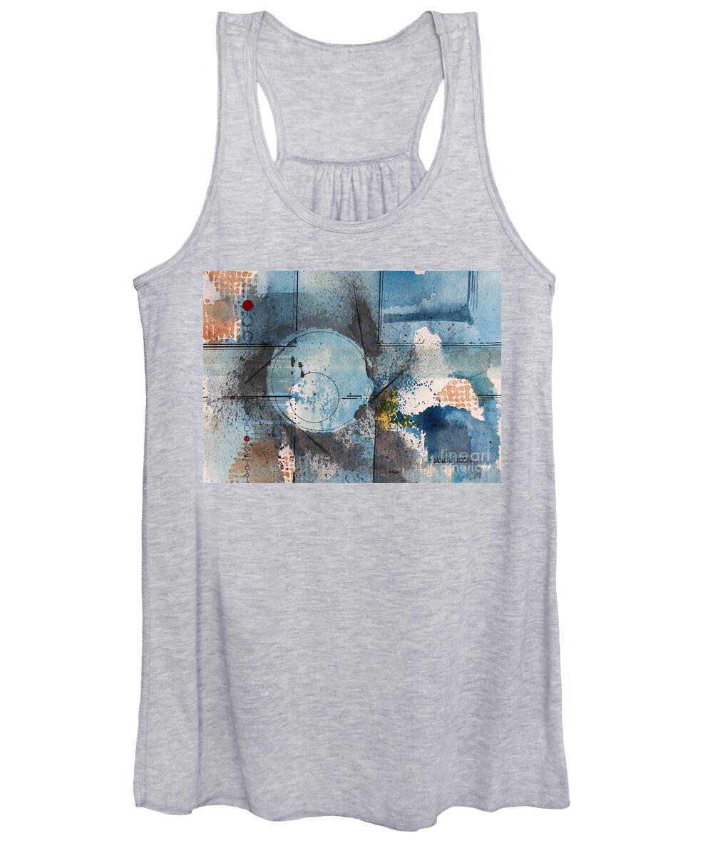 An Abstract Painting Women's Tank Top featuring the painting Decisions by Monte Toon