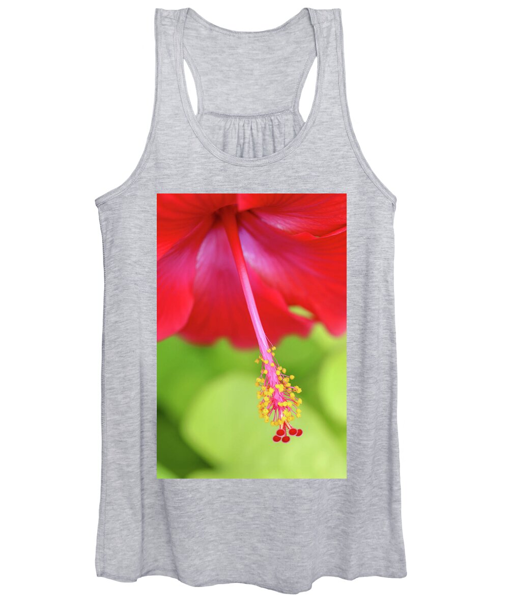 Hibiscus Women's Tank Top featuring the photograph Different Perspective by Mary Anne Delgado