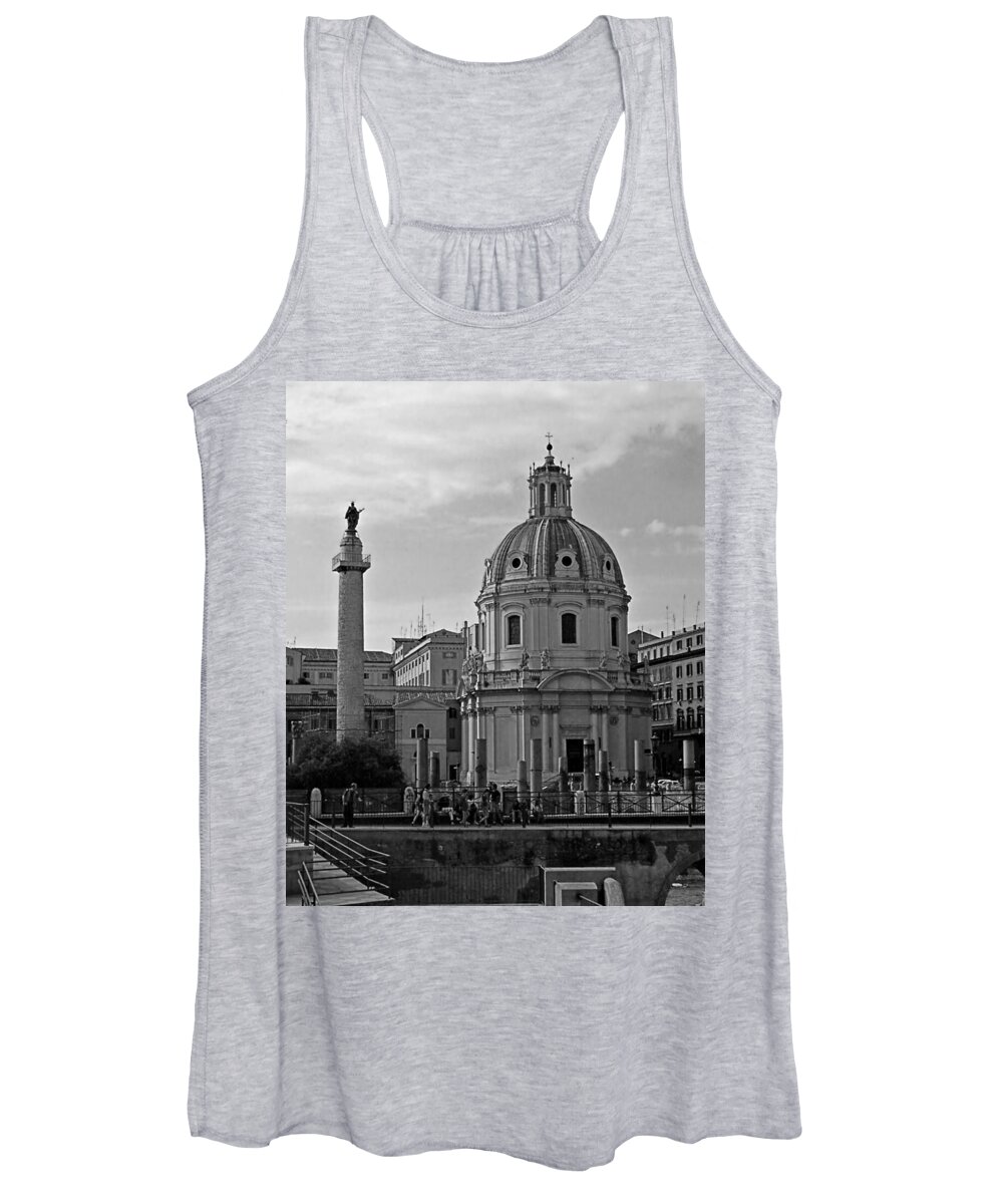 Architecture Women's Tank Top featuring the photograph Domed Building Near Rome Capitol by Steven Myers