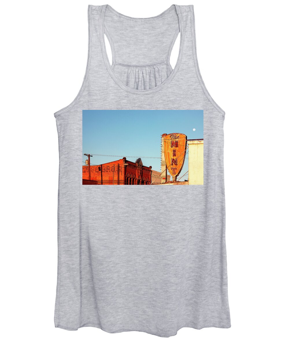 Horizontal Women's Tank Top featuring the photograph Downtown White Sulphur Springs by Todd Klassy