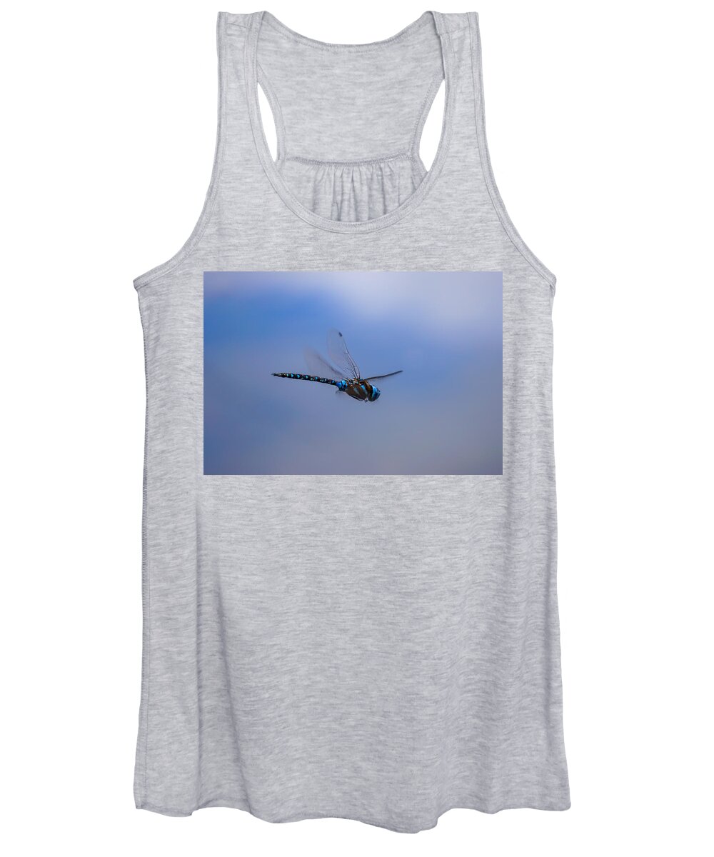 Dragonfly Women's Tank Top featuring the photograph Dragonfly by Wayne Enslow