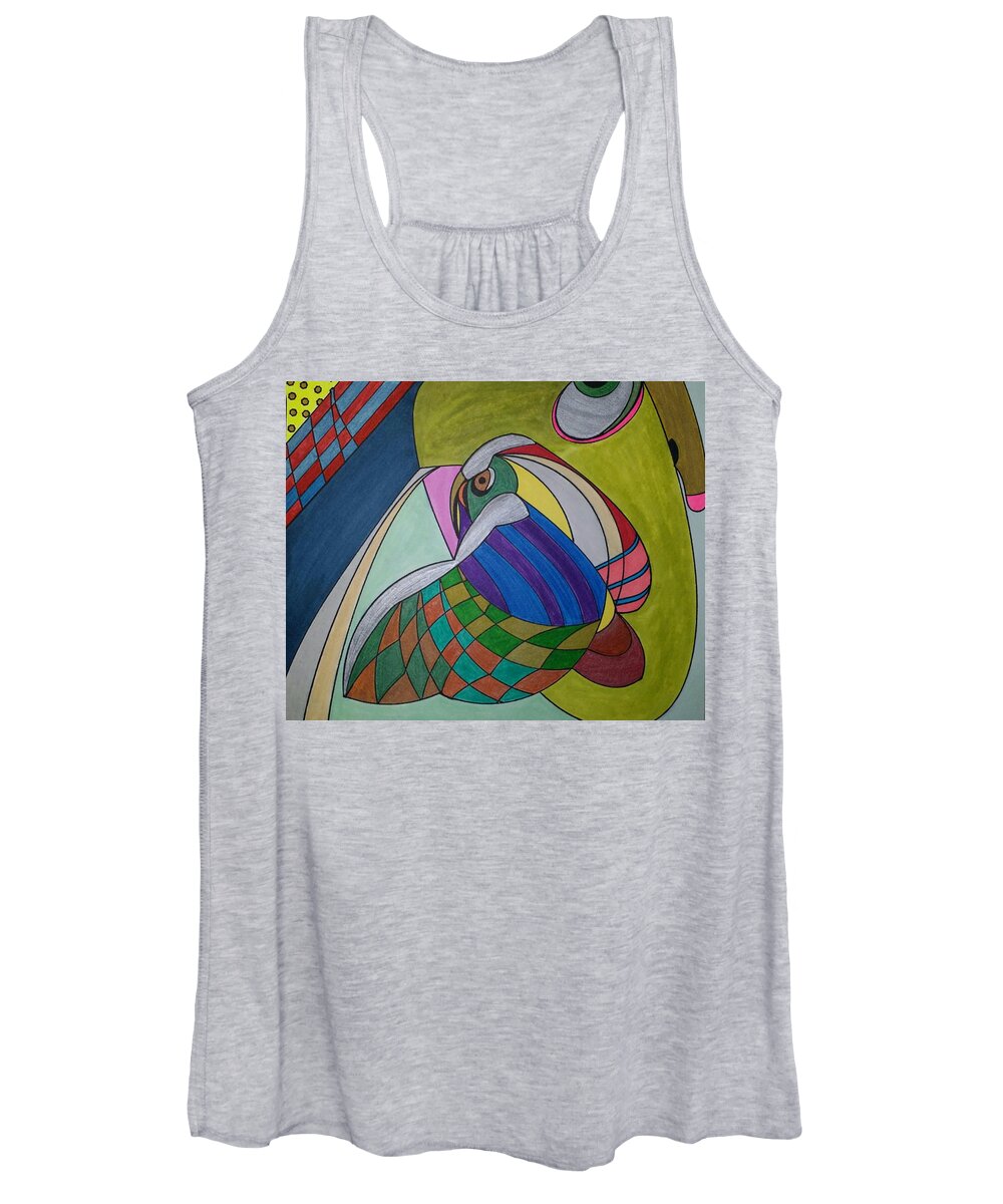 Geometric Art Women's Tank Top featuring the glass art Dream 269 by S S-ray