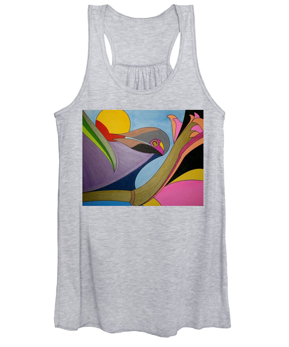 Geo - Organic Art Women's Tank Top featuring the painting Dream 314 by S S-ray