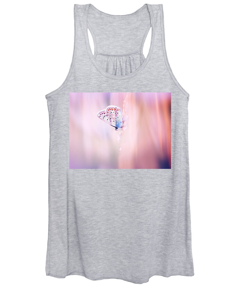 Common Blue Women's Tank Top featuring the photograph Dreamy by Jaroslav Buna