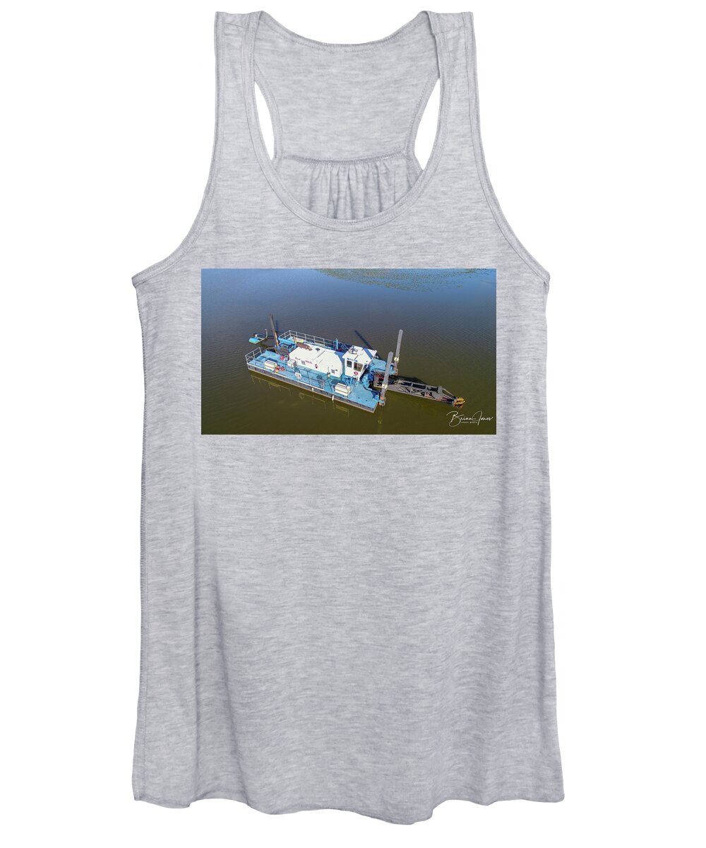  Women's Tank Top featuring the photograph Dredge by Brian Jones