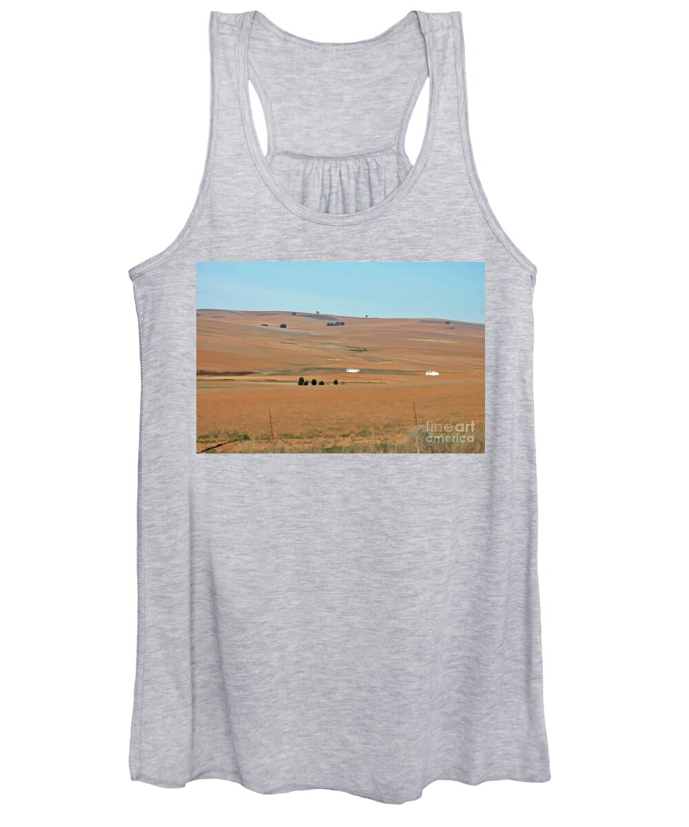 South Africa Women's Tank Top featuring the photograph Drought-stricken South African farmlands - 1 of 3 by Josephine Cohn