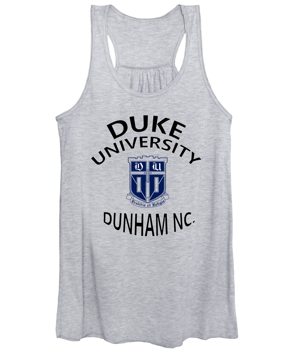 Duke University Women's Tank Top featuring the digital art Duke University Dunham N C by Movie Poster Prints