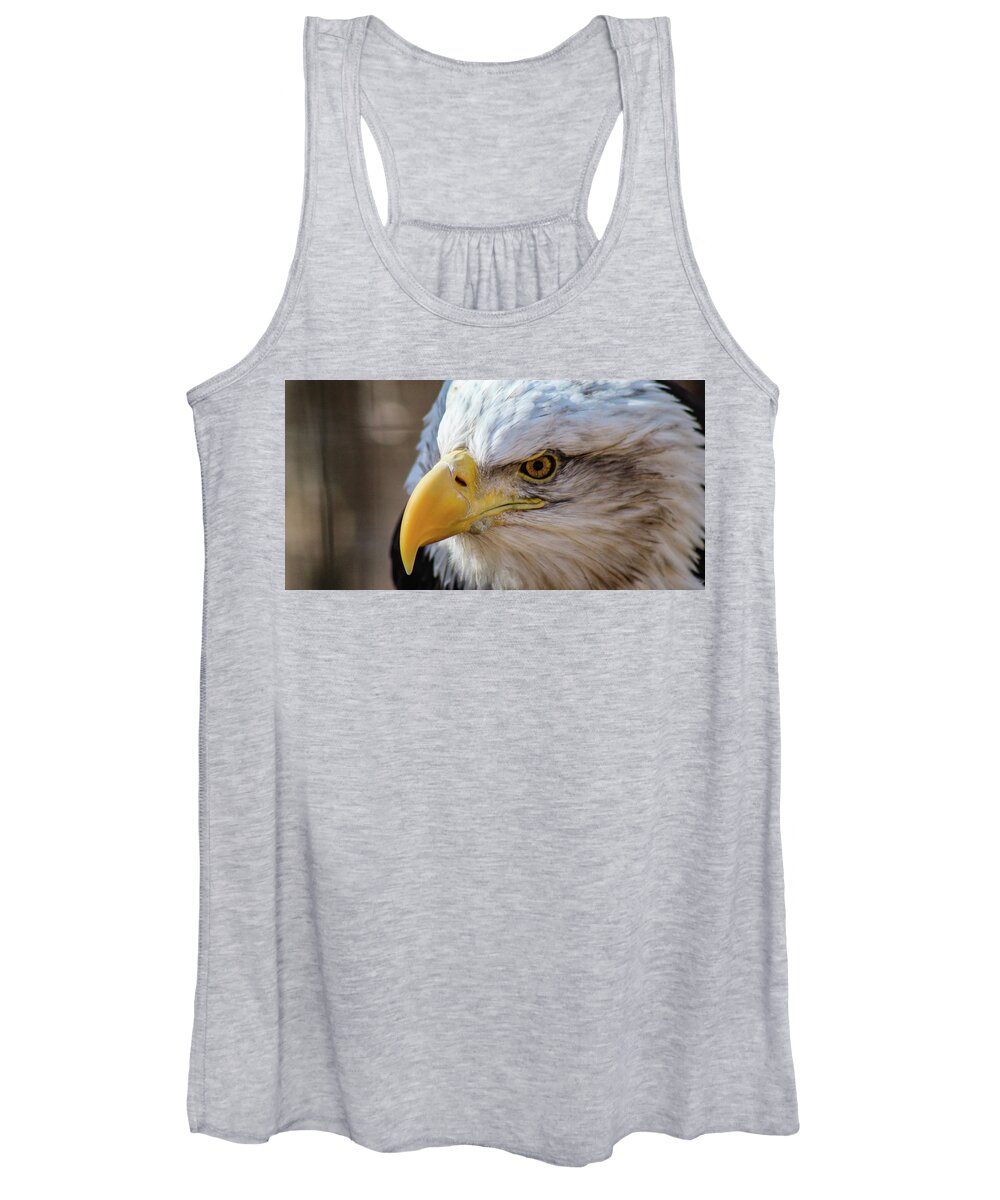 Bald Eagle Women's Tank Top featuring the photograph Eagle Eye by Holly Ross