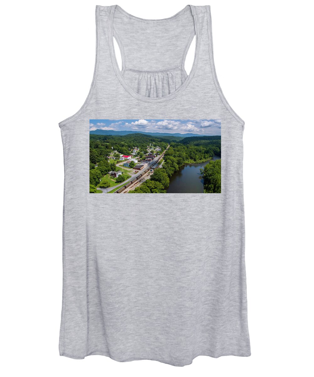  Women's Tank Top featuring the photograph Eagle Rock 1 by Star City SkyCams
