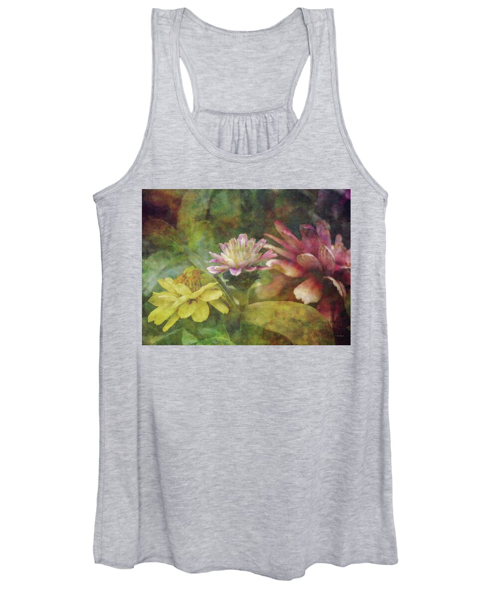 Impressionist Women's Tank Top featuring the photograph Early Summer Flowers 1304 IDP_2 by Steven Ward