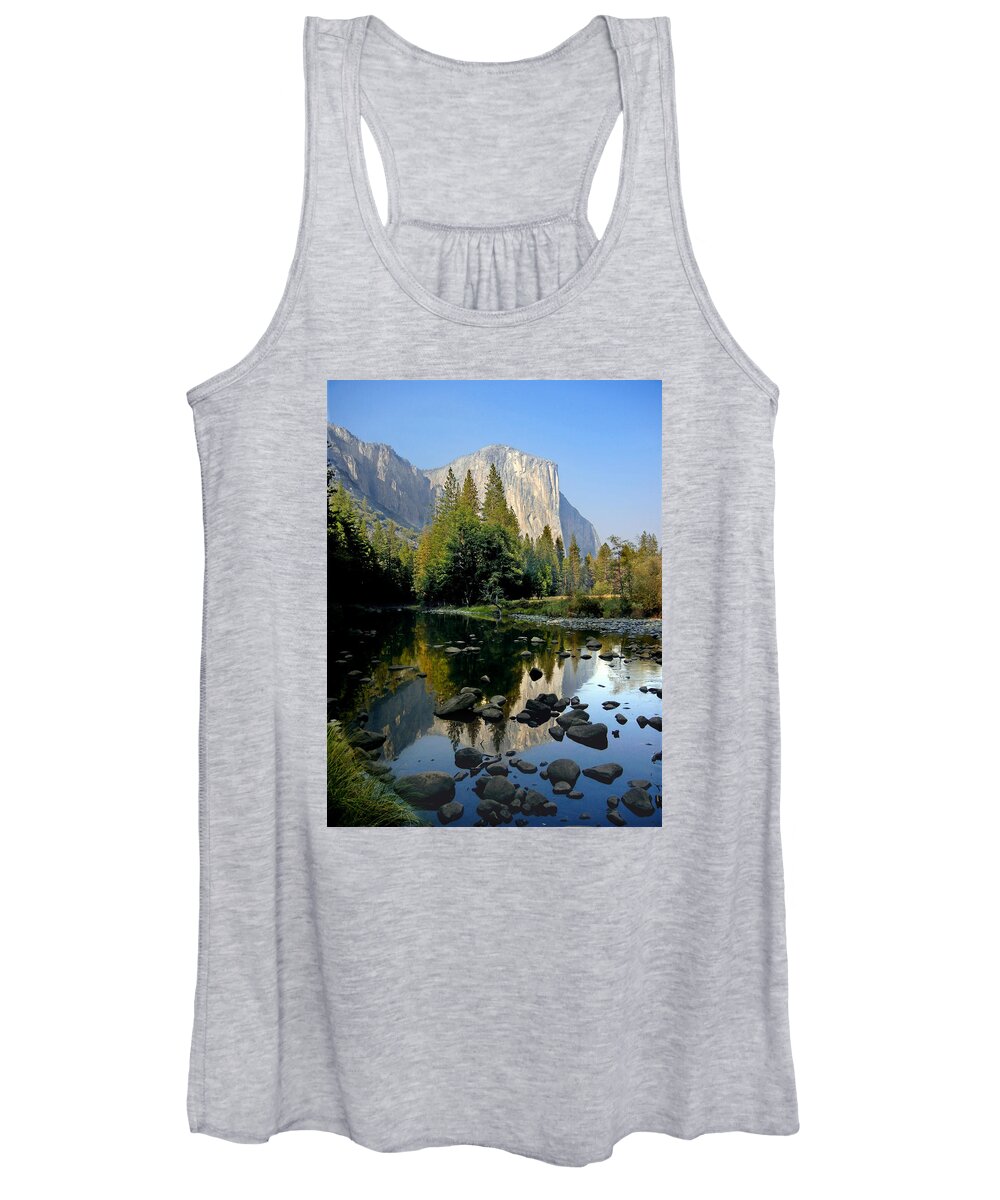 Yosemite Women's Tank Top featuring the photograph El Cap Reflect by Matthew by Ed Cooper Photography