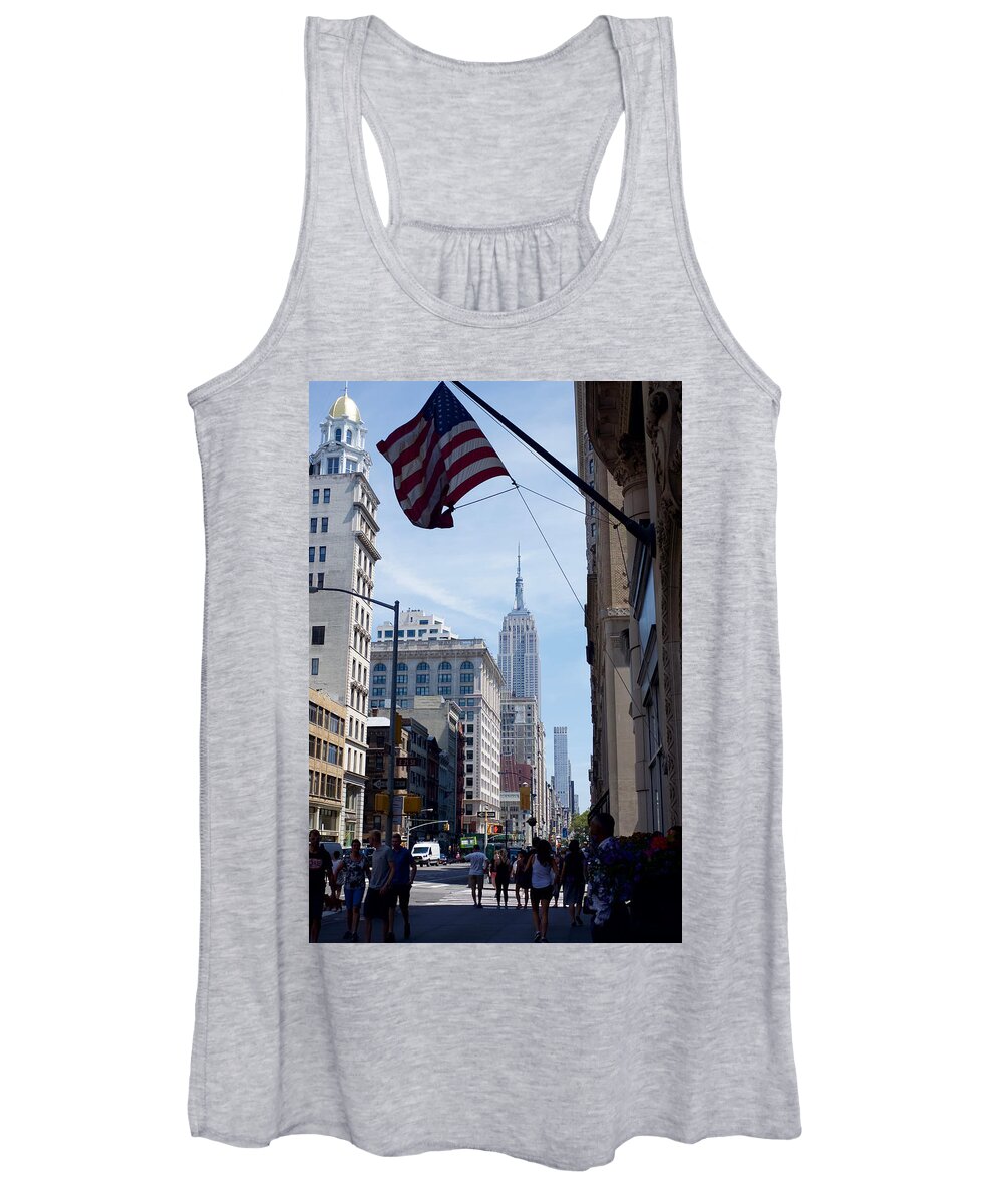 2016 New York Women's Tank Top featuring the photograph Empire State Building by Fumio Kawabata