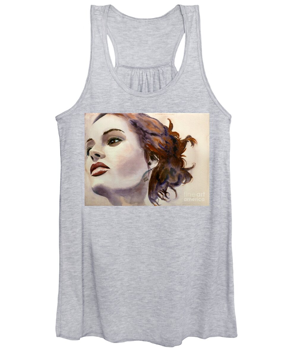 Woman Women's Tank Top featuring the painting Empowered by Michal Madison