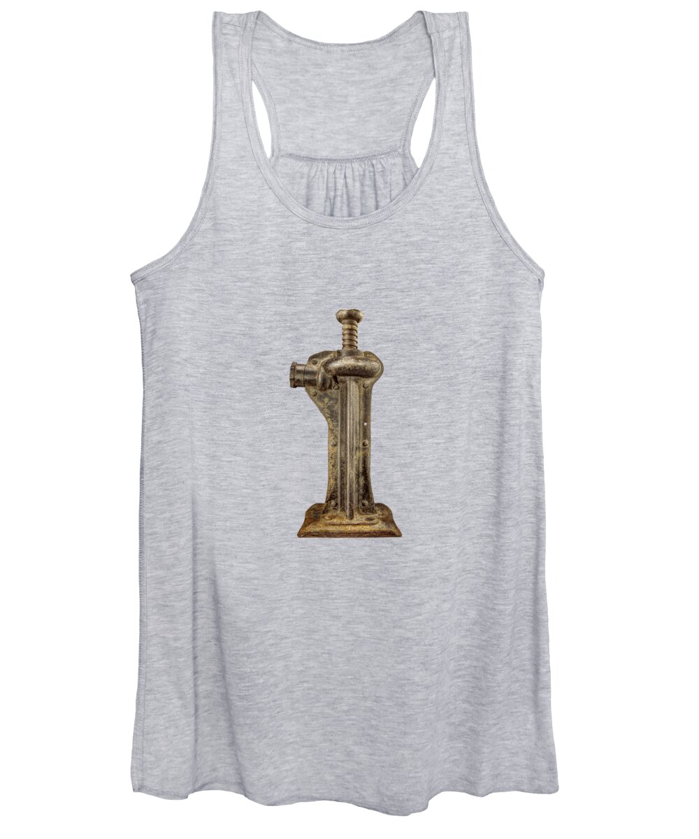 Antique Women's Tank Top featuring the photograph Enclosed Screw Jack I by YoPedro