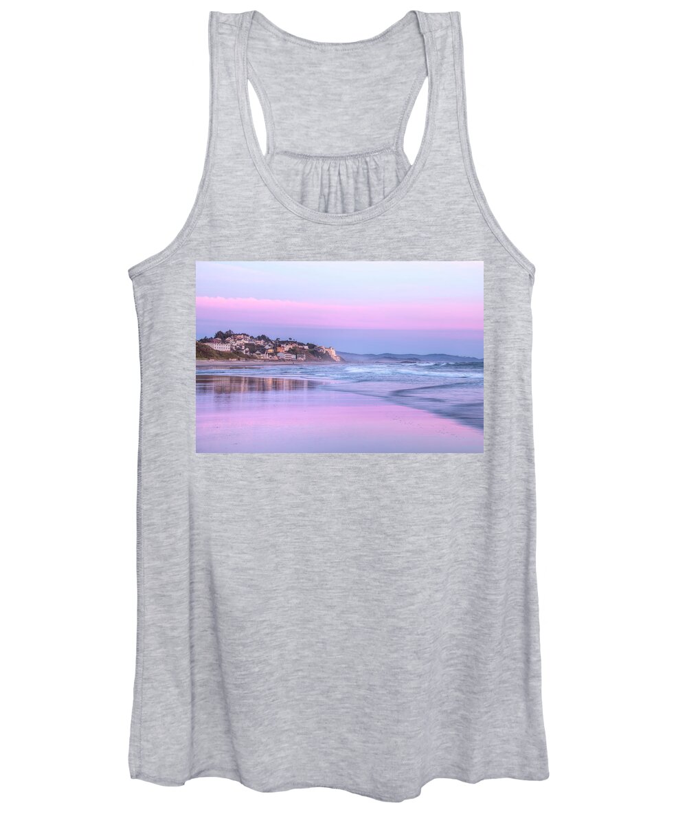 Sunset Women's Tank Top featuring the photograph Evening Blues 0104 by Kristina Rinell