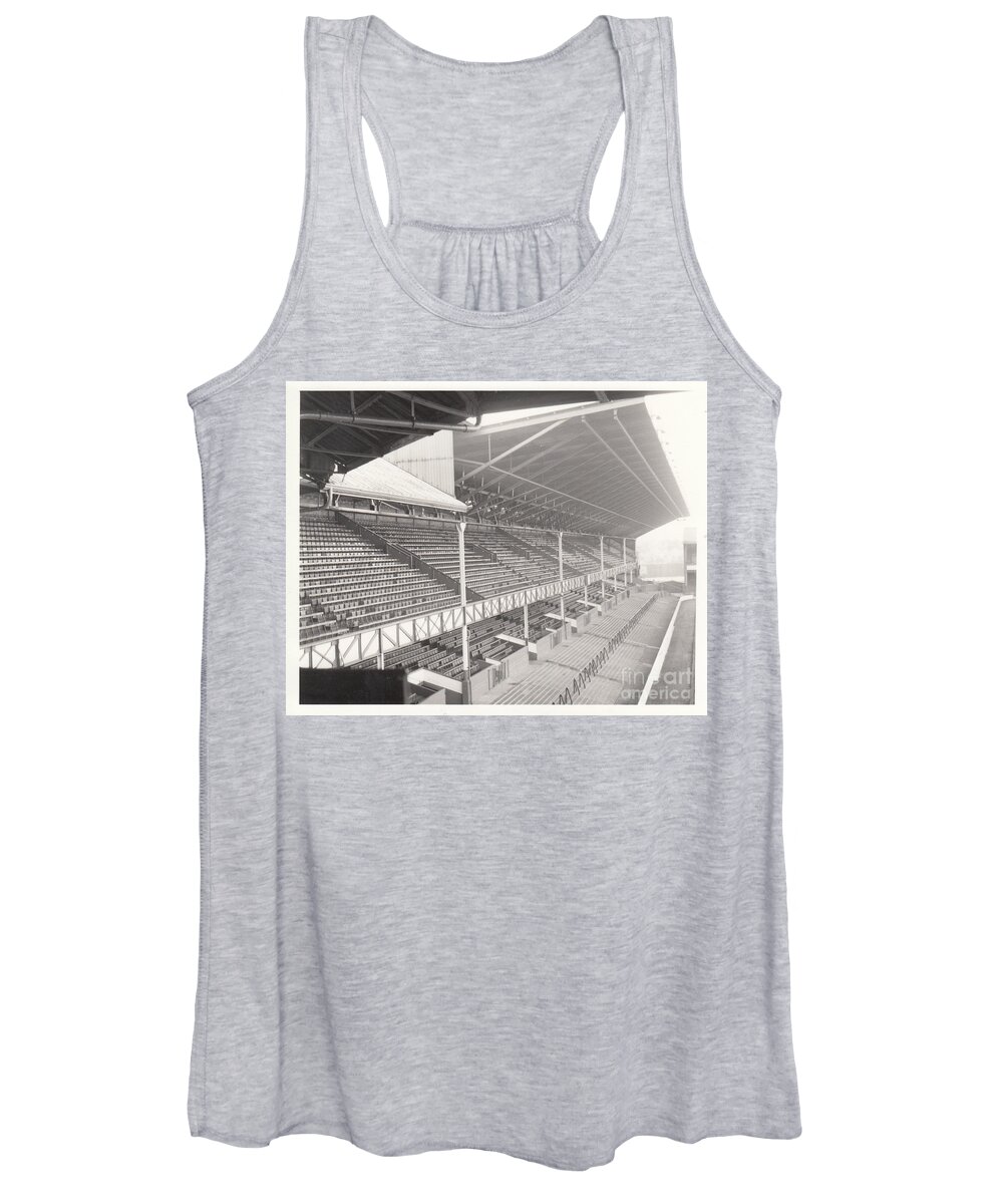 Everton Women's Tank Top featuring the photograph Everton - Goodison Park - East Stand Bullens Road 1 - Leitch - August 1969 by Legendary Football Grounds