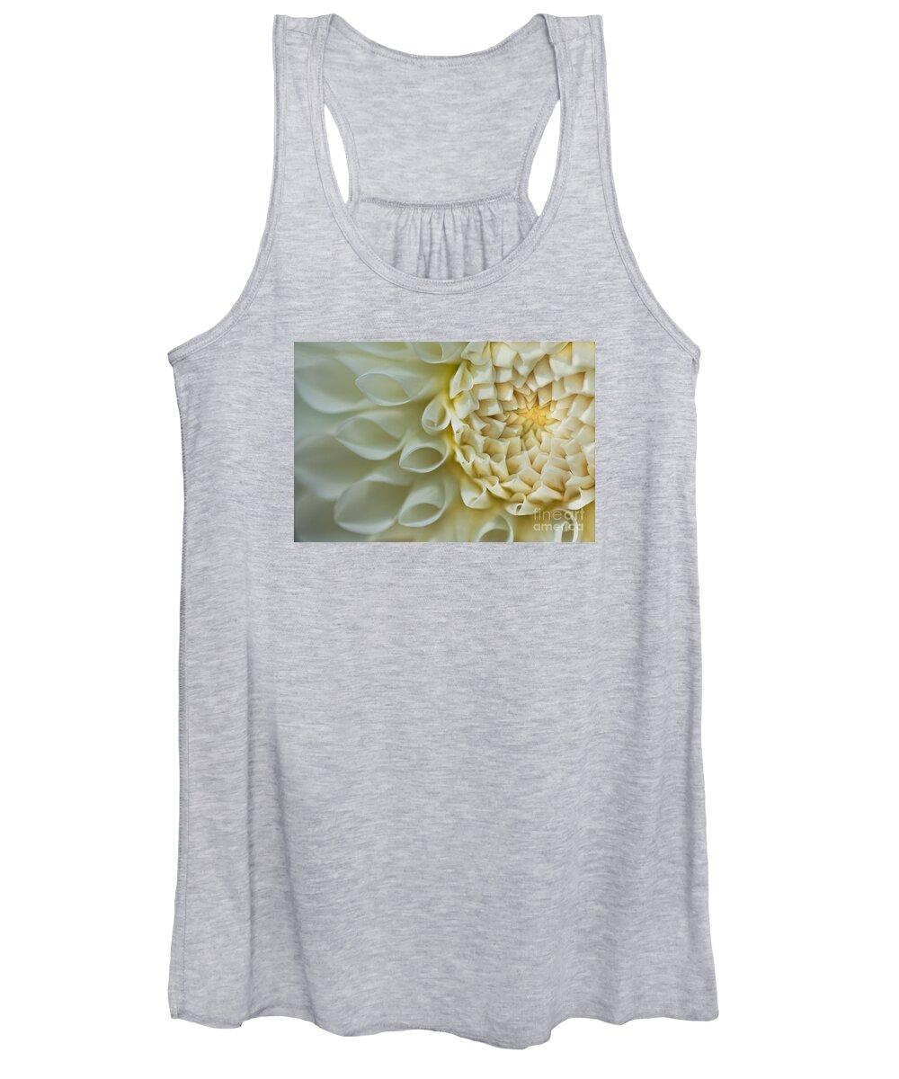 Dahlias Women's Tank Top featuring the photograph Fade to Blue by Marilyn Cornwell