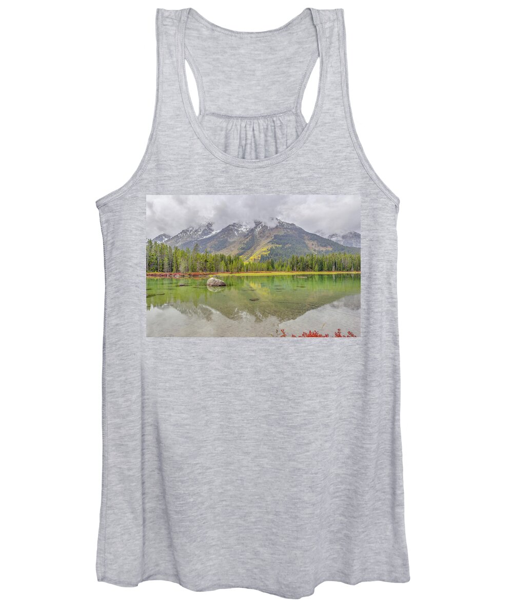 Adventure Women's Tank Top featuring the photograph Fall Morning along String Lake by Scott McGuire