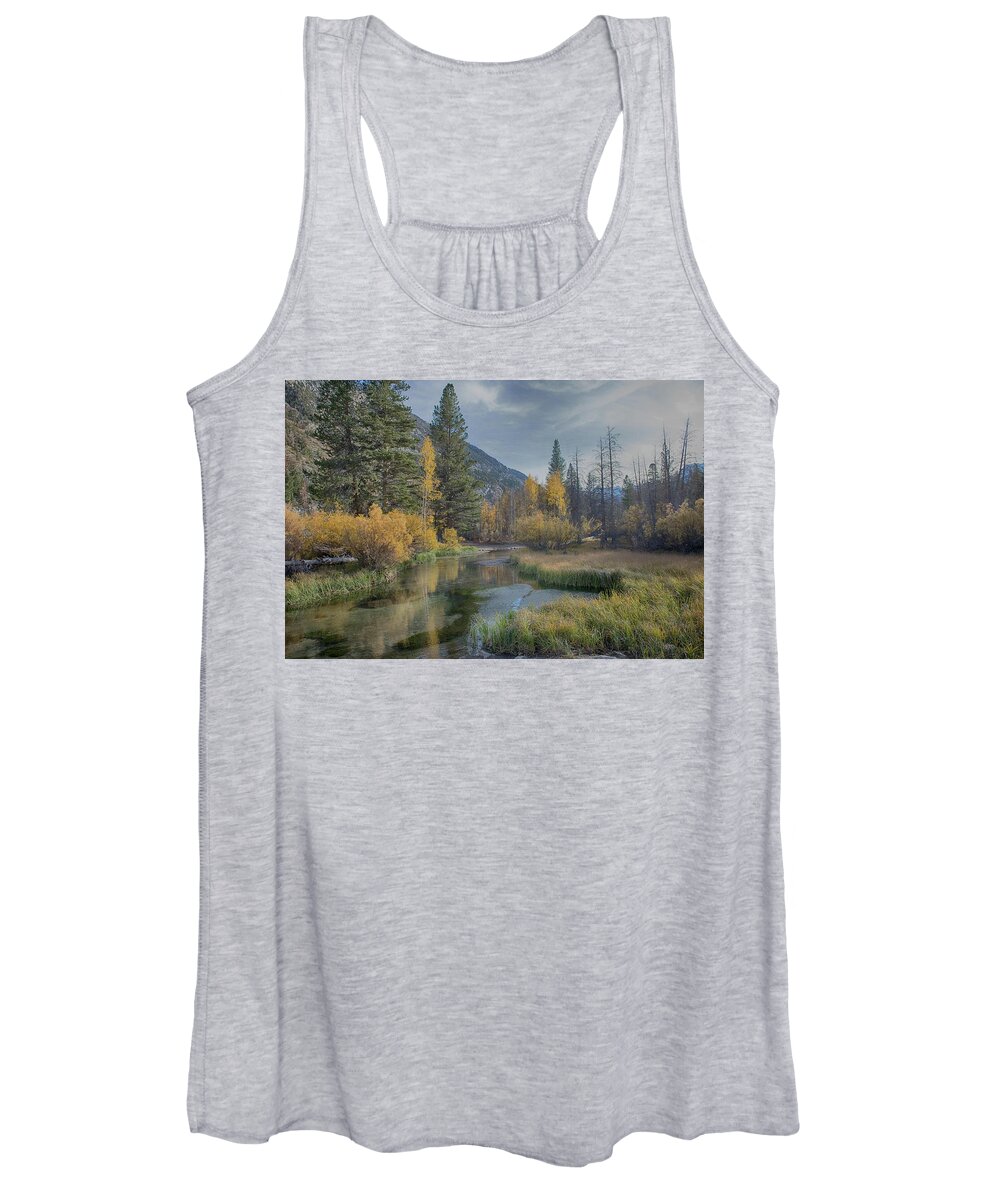 Fall Women's Tank Top featuring the photograph Fall reflections by Patricia Dennis