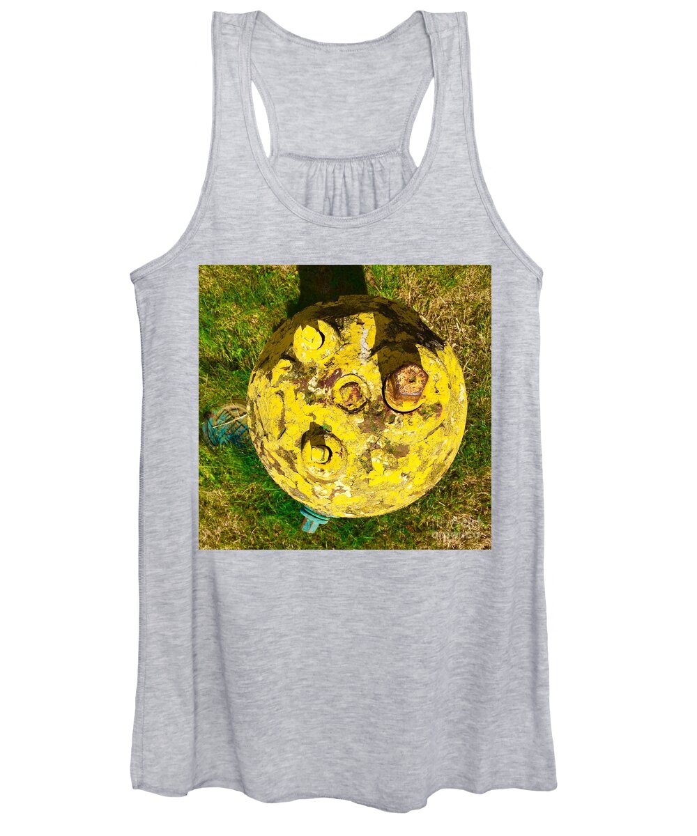 Yellow Women's Tank Top featuring the photograph Fire Hydrant #1 by Suzanne Lorenz