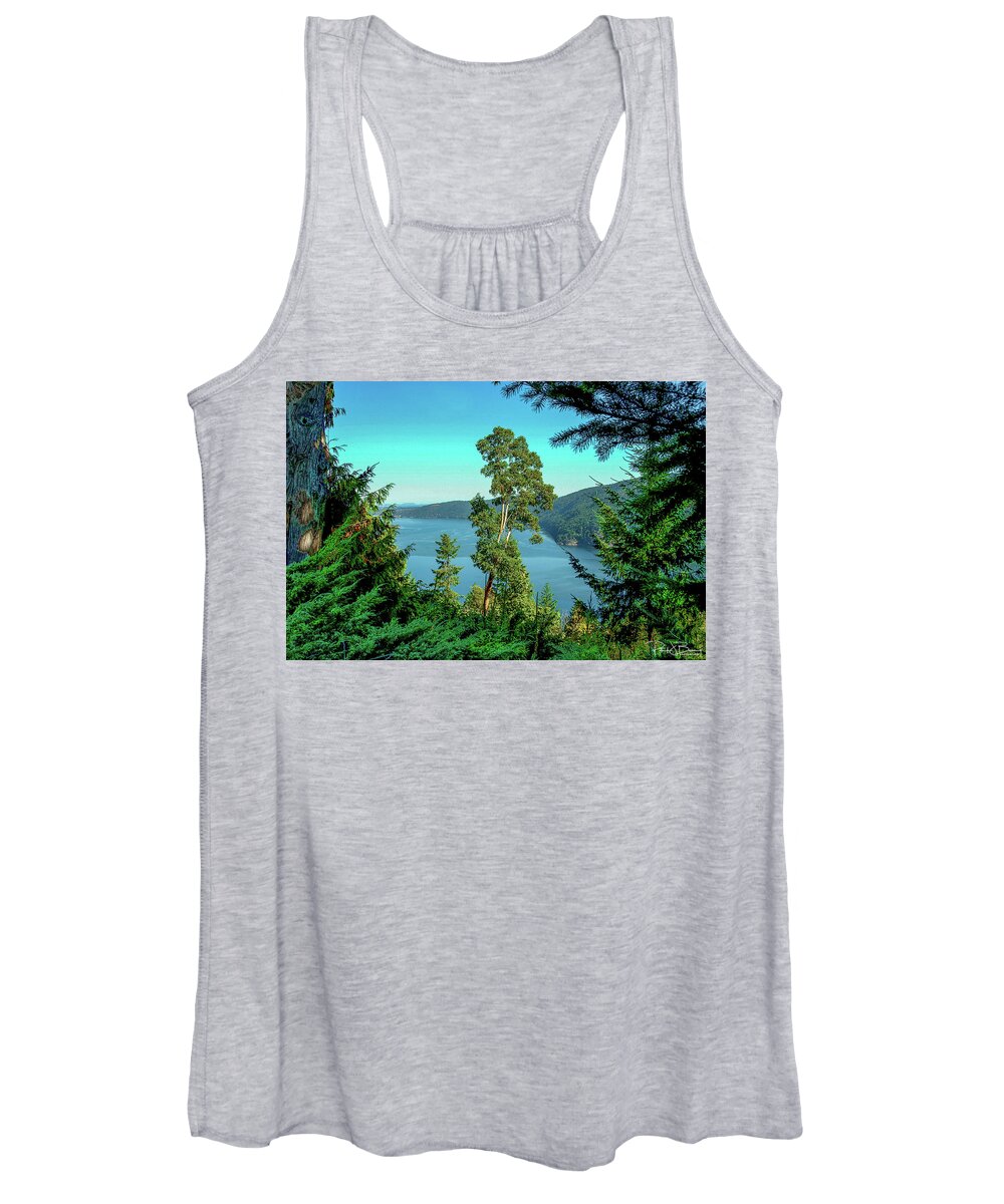 British Columbia Women's Tank Top featuring the photograph Fjord by Patrick Boening