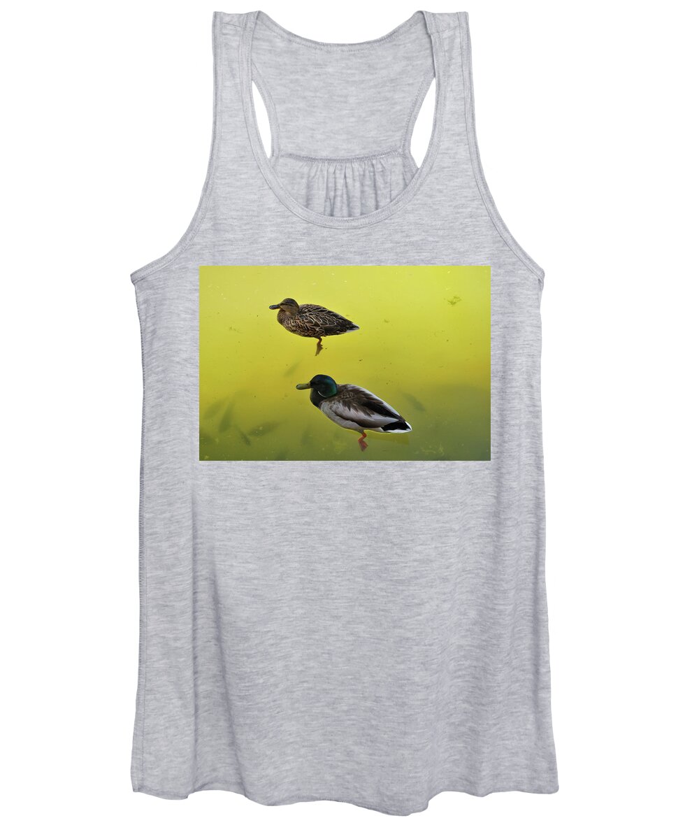 Nature Women's Tank Top featuring the photograph Floating Around by Ron Cline
