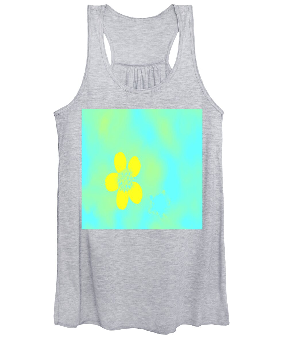 Garden Women's Tank Top featuring the photograph Flower in yellow by Faashie Sha