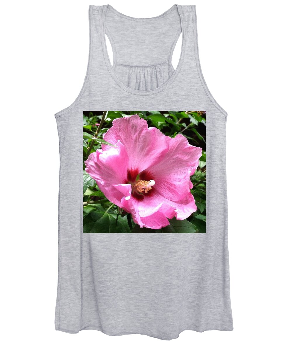 Pink Women's Tank Top featuring the photograph #flowers #pink #floral by Jennifer Beaudet