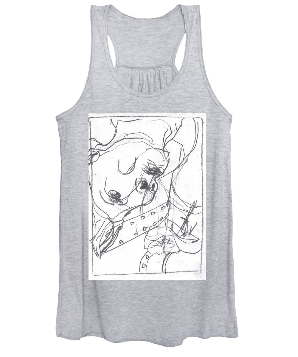 Sketch Women's Tank Top featuring the drawing For b story 4 4 by Edgeworth Johnstone