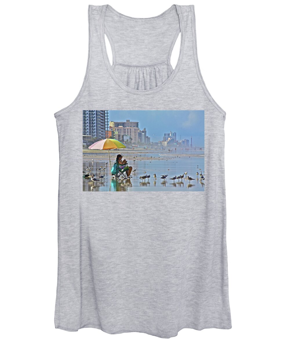 Birds Women's Tank Top featuring the photograph For The Birds by Diana Hatcher
