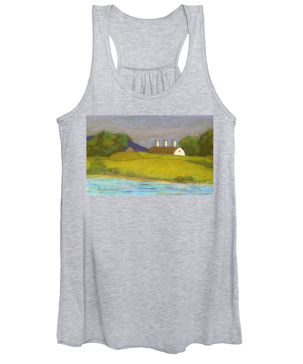 Pastels Women's Tank Top featuring the pastel Fort Anne -Annapolis Royal by Rae Smith PAC
