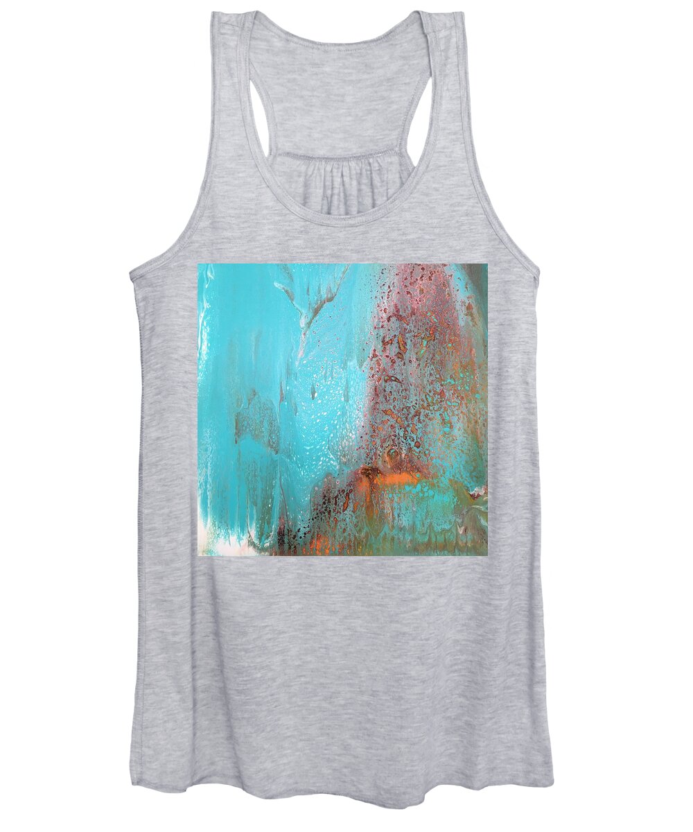 Abstract Women's Tank Top featuring the painting Fortuity by Soraya Silvestri