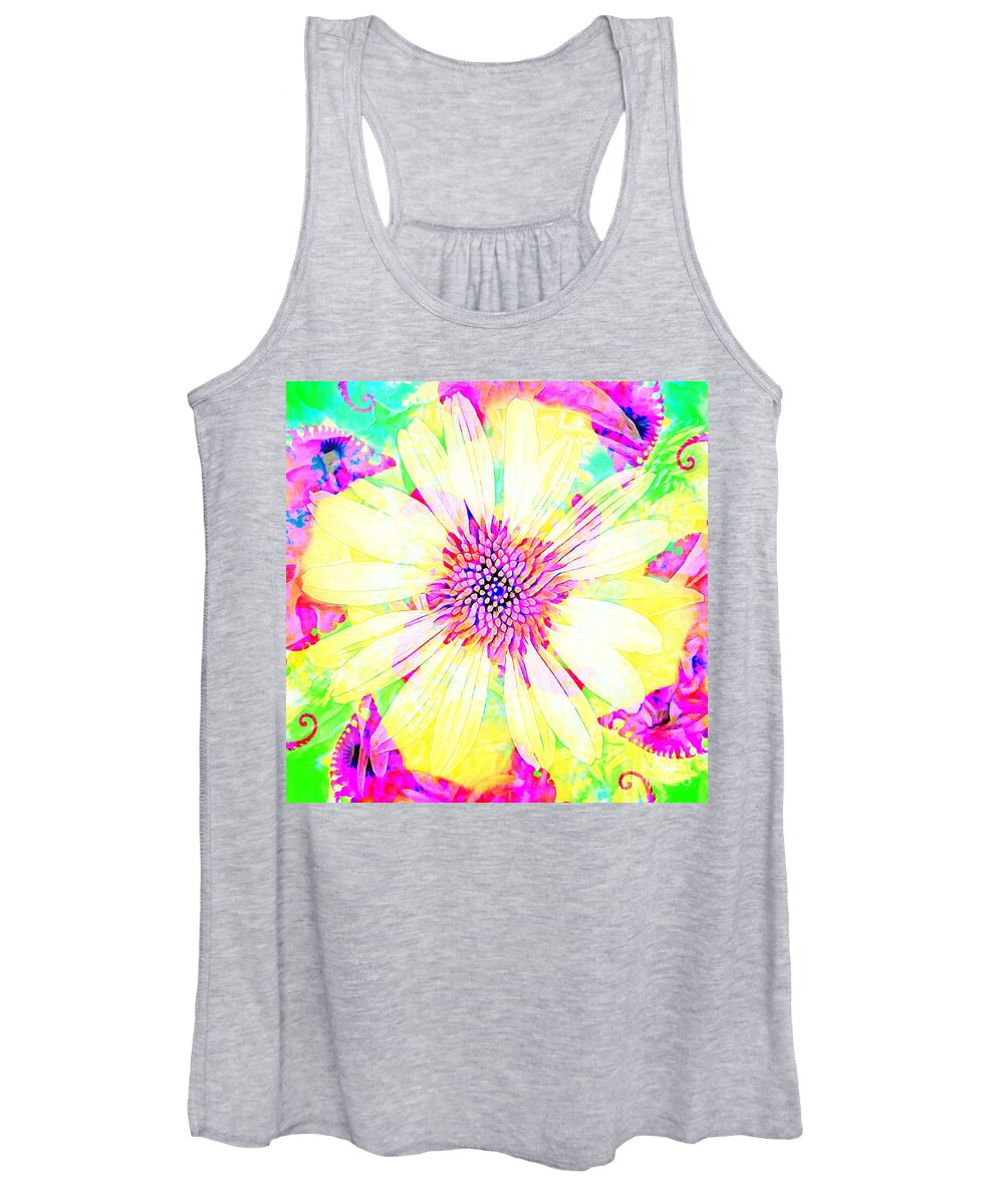 Flower Women's Tank Top featuring the photograph Fractoral I by Jack Torcello