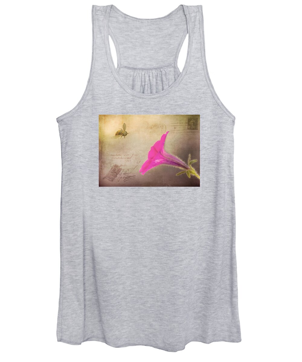Postcard Women's Tank Top featuring the photograph French Post by Cathy Kovarik