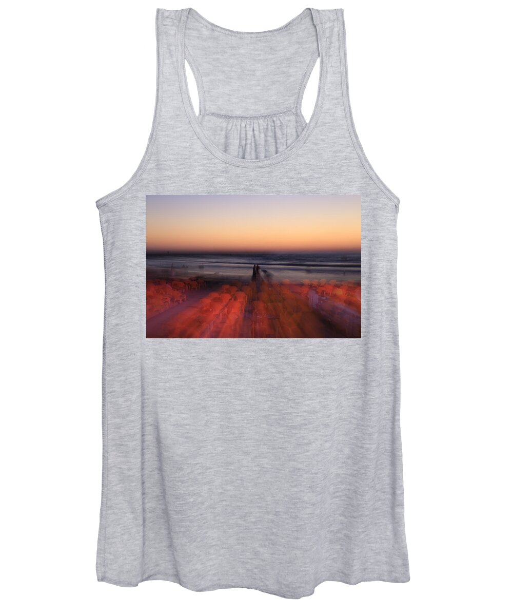 Ghost Women's Tank Top featuring the photograph Ghost On A Beach. by Shlomo Zangilevitch