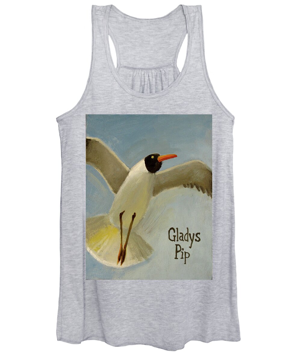 Seagull Women's Tank Top featuring the painting Gladys Pip by Don Morgan