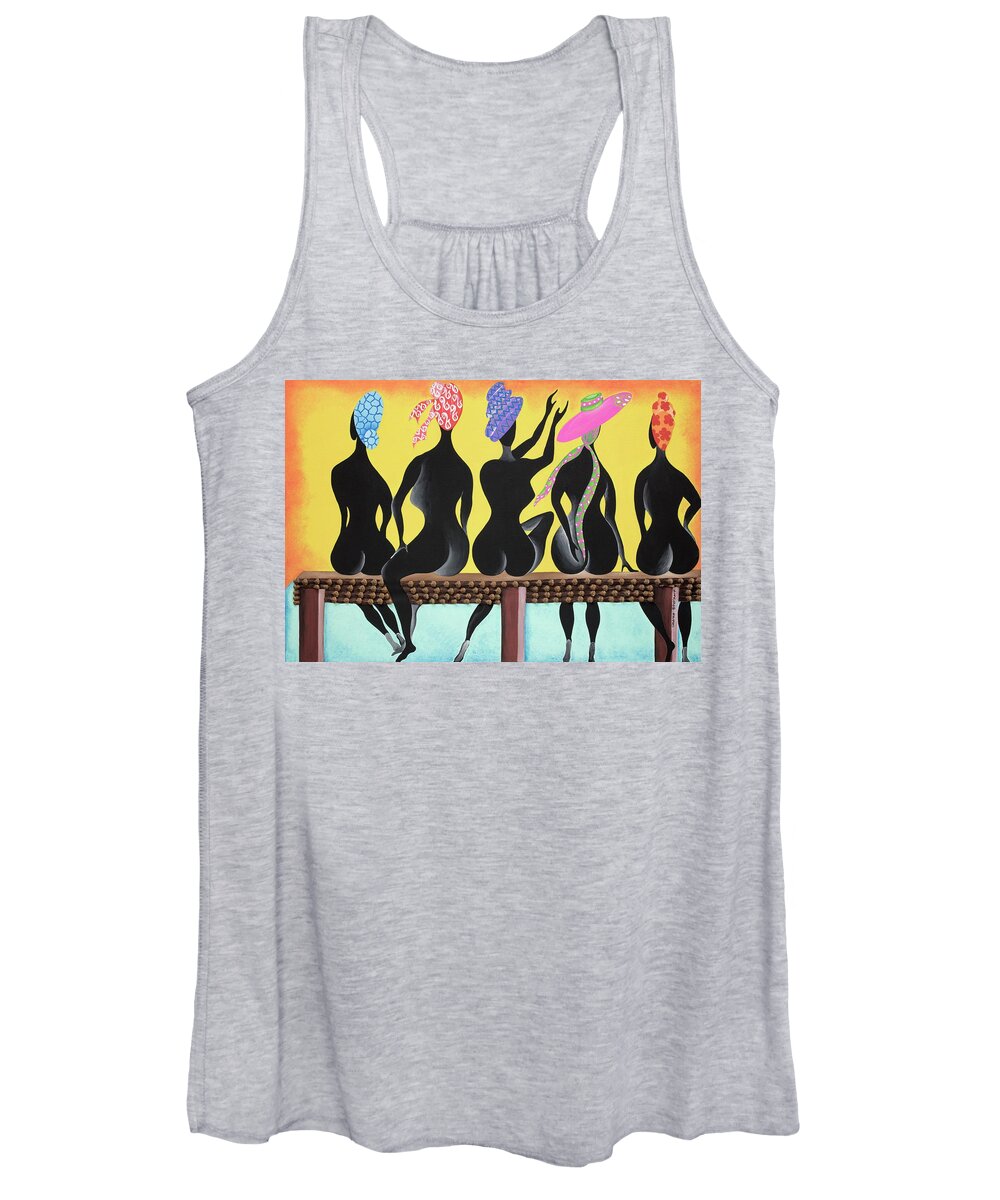 Sabree Women's Tank Top featuring the painting Glorious, Glorious, Glorious by Patricia Sabreee