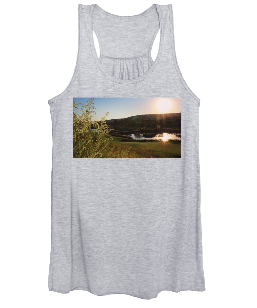 Golf Women's Tank Top featuring the photograph Golf - Foursome by Jason Nicholas